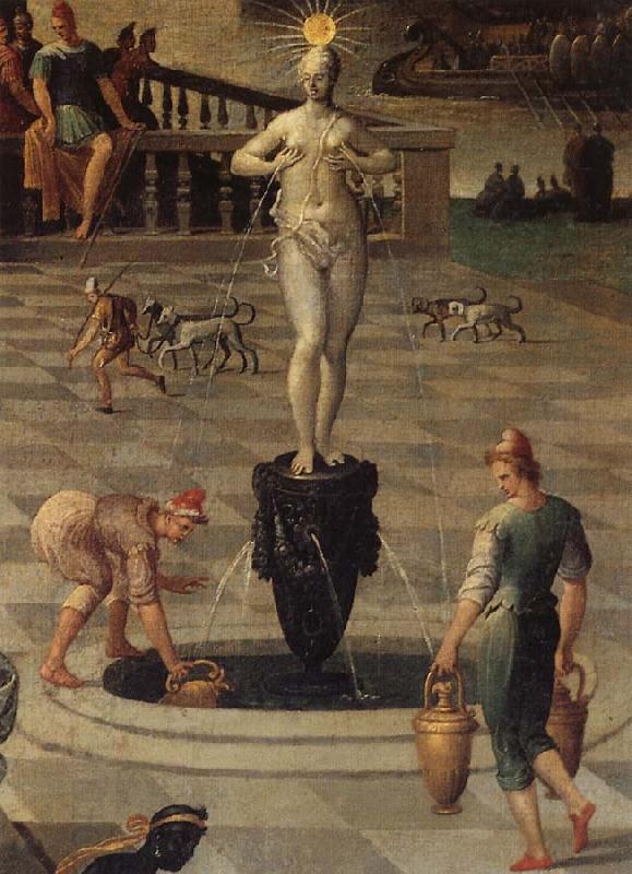 Antoine Caron Details of Caesar Augustus and the Tiburtine Sybil China oil painting art